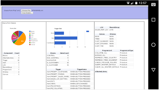 Android application FormsDashboard For OracleForms screenshort