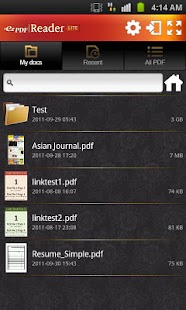 ezPDF Reader Lite for PDF View Screenshot