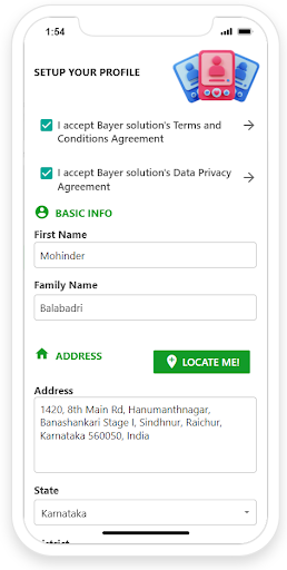 Android application Bayer Solutions screenshort