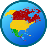 Map of North America icon