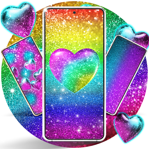 Colorful glitter wallpapers  Icon