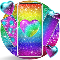 Colorful glitter live wallpaper