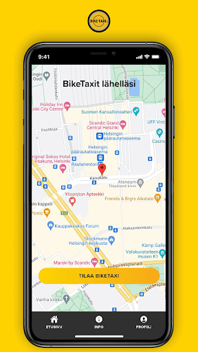 Biketaxi App Screen 3