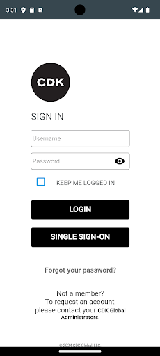 Android application CDK Modern Retail CRM screenshort