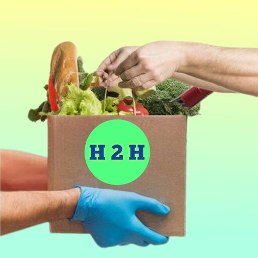 Hand to home logo