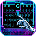 Cover Image of Download Black Neon 3D Keyboard Theme  APK