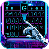 Black Neon 3D Keyboard Theme icon