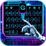 Black Neon 3D Keyboard Theme Apk