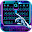 Black Neon 3D Keyboard Theme Download on Windows