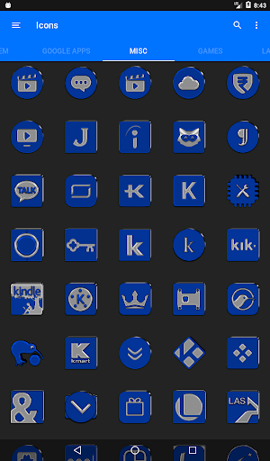 Blue Icon Pack screenshot 15