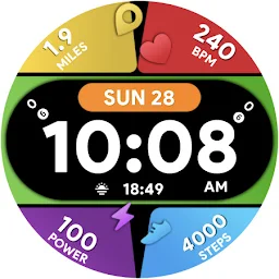 Colorful Info - Watch face - Screenshot Image