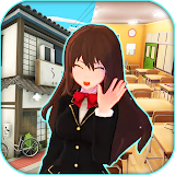 Anime School City Life Sim 3D icon