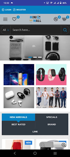 Android application Mini Mall Store screenshort