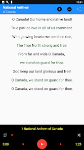 Canda National Anthem