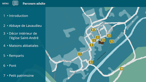 Android application Lavaudieu - Visite virtuelle screenshort