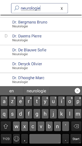 Artsenlijst AZ Sint-Jan Screen 2