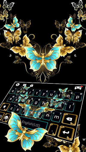 Vintage Golden Butterfly Keybo Screen 2