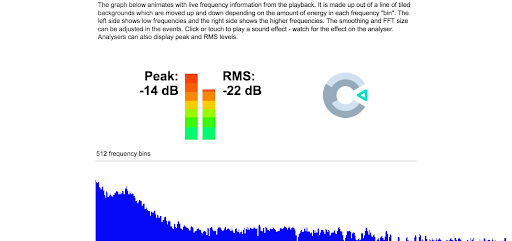 Audio Analyser by C3 Screen 2
