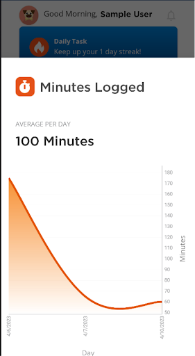 Screenshot of Global Wellness Challenge