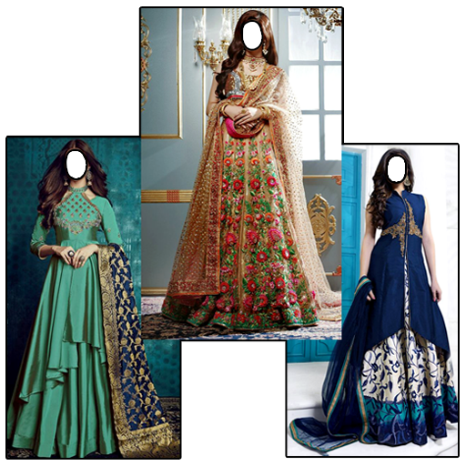 Women Full Frock Photo Suit logo