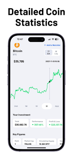 Screenshot of Coin Portfolio: Crypto Tracker