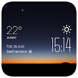 The dawn weather widget/clock icon