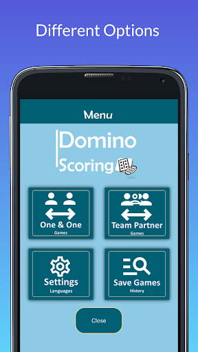 Android application Domino Scoring screenshort