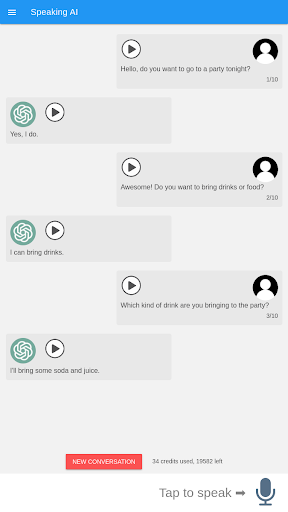 Speaking AI Screen 2