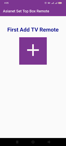 Asianet Set Top Box Remote Screen 3