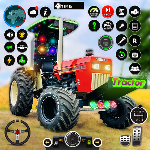 Cargo Tractor Farming Games 3D logo