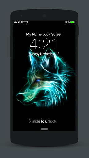 Animals Neon Lock Screen Screen 3