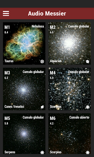 Audio Messier - Astronomía Screen 3