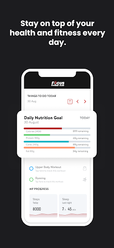 Screenshot of Focus Fitness Club