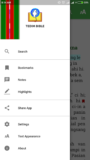 Android application Tedim Bible screenshort