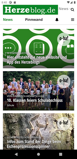 Android application Herzeblog.de screenshort