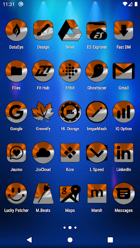 Half Light Orange Icon Pack Screen 3