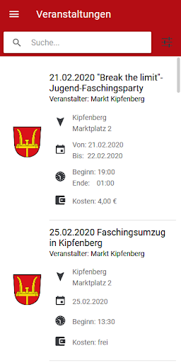 Kipfenberg APP Screen 3