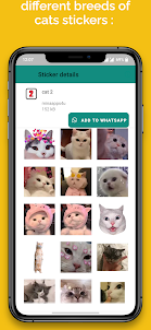 Cat Funny Sticker for whatsapp