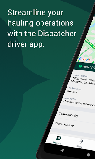 Android application Dispatcher.com screenshort