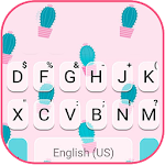 Cover Image of ダウンロード Pink Simple Cactus Keyboard Th  APK