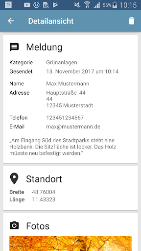 Mängelmelder Ingolstadt Screenshot