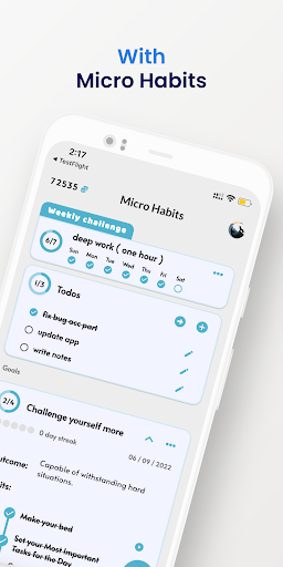 Screenshot of Micro Habits: Self-Improvement