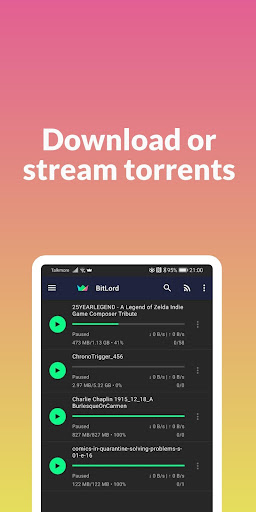 BitLord - Torrent downloader 1.0 screenshots 1