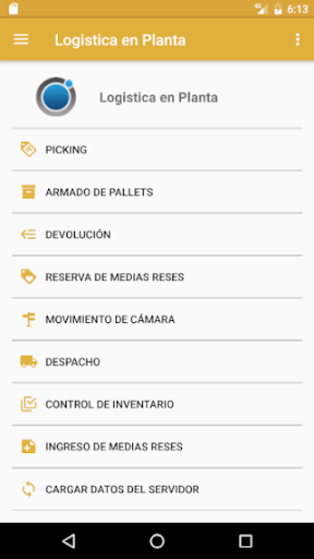 Android application Trazabilidad screenshort