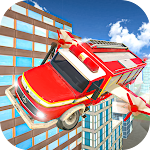 Cover Image of Unduh Flying Fire Truck Driving Sim  APK
