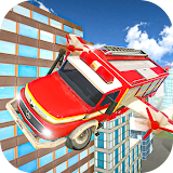 Flying Fire Truck Driving Sim icon