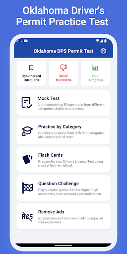 Android application OK DPS Driver's License Test screenshort