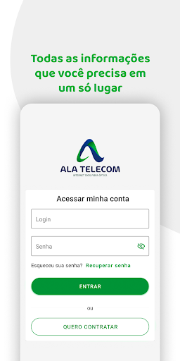 Android application ALA TELECOM screenshort