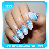 Gradient Matte Aztec Nail Design icon