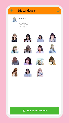 Lisa Blackpink WAStickerApps Screen 2